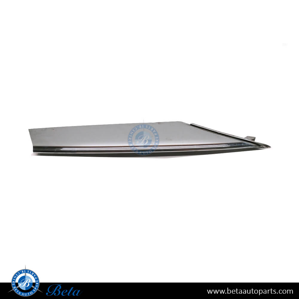 Right Side Fog Lamp Cover Lower Moulding - Chrome for Tesla Model S 2017-2021 models, Part Number 1056381-00-C Right Side Fog Lamp Cover Lower Moulding - Chrome for Tesla Model S 2017-2021 models, Part Number 1056381-00-C
